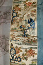 Load image into Gallery viewer, Chinese Mandarin Powder Blue Silk Antique Robe with Forbidden Knot Design