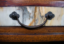 Load image into Gallery viewer, Hardwood  Chinese Desk with Figured Marble Inlay