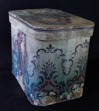 Load image into Gallery viewer, Large Edwardian  Wall Paper Hat Box
