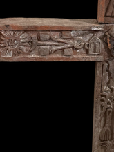 Load image into Gallery viewer, A Rare Folk Art Oddfellows Crucifix with Symbols of the Crucifix