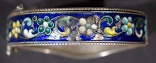 Load image into Gallery viewer, Enameled Bracelet on Silver from Central Asia
