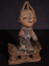 Load image into Gallery viewer, Rare Akan Terracotta on stool