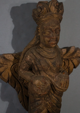 Load image into Gallery viewer, Wood Carved Bracket of a Musician from Tamil Nadu