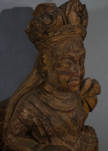 Load image into Gallery viewer, Wood Carved Bracket of a Musician from Tamil Nadu