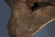 Load image into Gallery viewer, Wood Carved Bracket of a Musician from Tamil Nadu