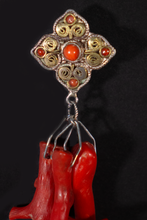 Load image into Gallery viewer, Red Branch Coral Earrings Designed by Jackie Little