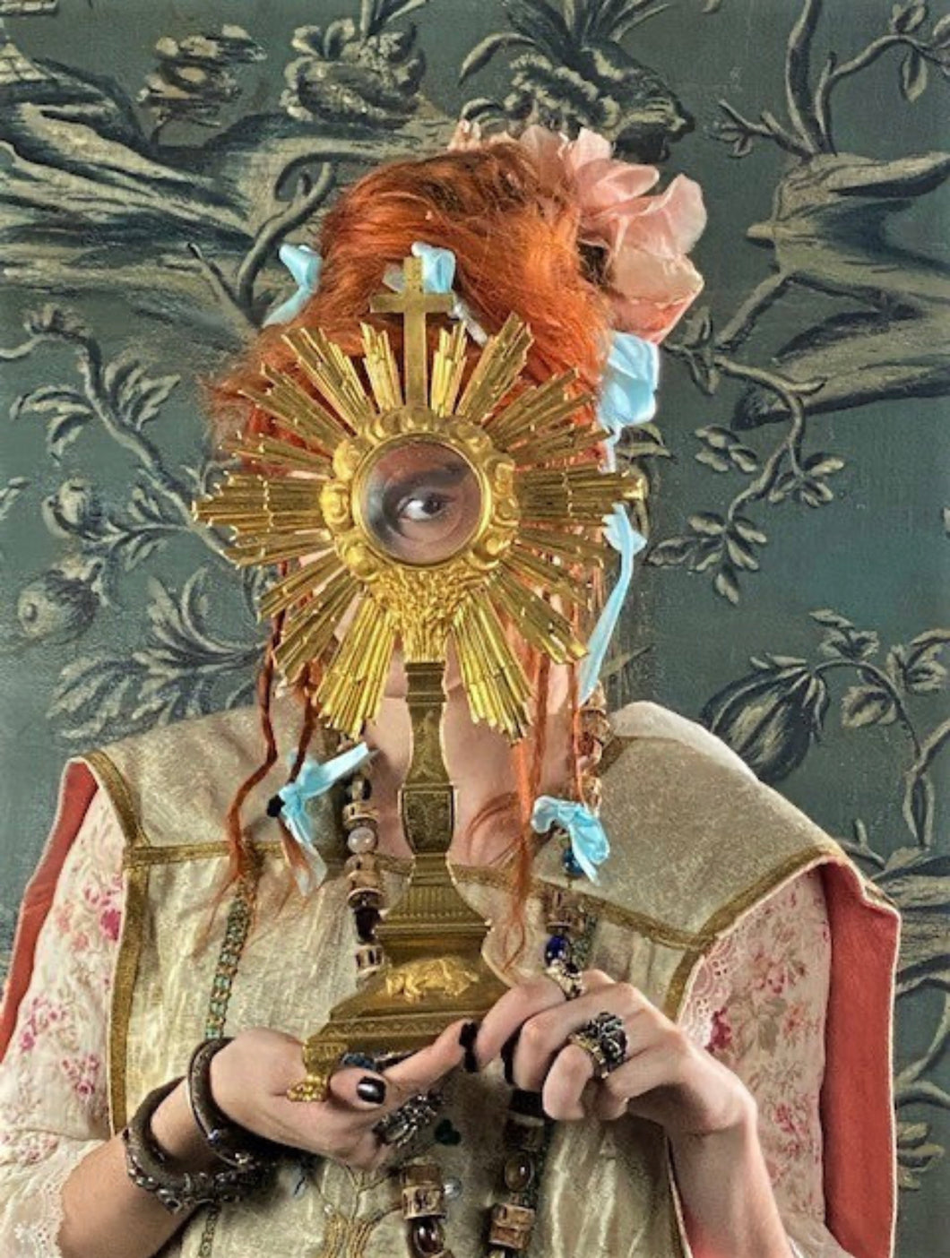 Monstrance Gilt Silver with Rock Crystal Reliquary