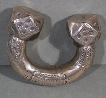 Load image into Gallery viewer, Nubian  Massive Silver Anklet  from  Egypt