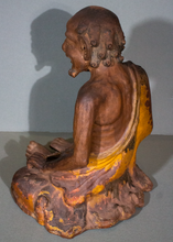 Load image into Gallery viewer, Shiwan Stoneware Figure of Arhat Damo Bodhidharma