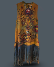 Load image into Gallery viewer, Leather Atelier Carpe Diem Hand Painted Vest