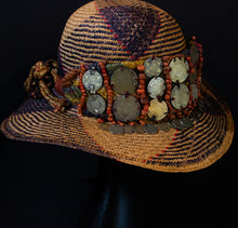 Load image into Gallery viewer, Headdress Band with Coral and Gilt coins from Zaine Morocco