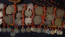 Load image into Gallery viewer, Headdress Band with Coral and Gilt coins from Zaine Morocco
