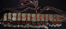Load image into Gallery viewer, Headdress Band with Coral and Gilt coins from Zaine Morocco