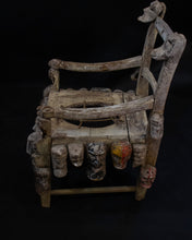 Load image into Gallery viewer, Mexican Face Mask Folk Art Chair