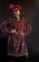Load image into Gallery viewer, Embroidered Indus Kohistani tunic with unusual chain stitching and dense ornamentation.