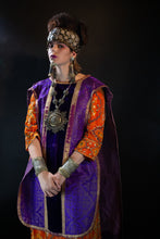 Load image into Gallery viewer, Purple Chasuble with IHS Gold Embroidery