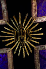 Load image into Gallery viewer, Purple Chasuble with IHS Gold Embroidery
