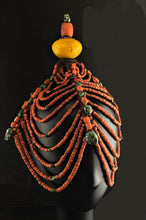 Load image into Gallery viewer, Bhutanese Coral Headdress
