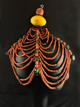 Load image into Gallery viewer, Bhutanese Coral Headdress