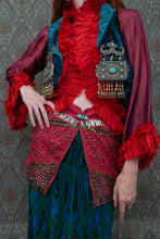 Load image into Gallery viewer, Mini skirt Upcycled as a Waist Accessory