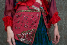 Load image into Gallery viewer, Mini skirt Upcycled as a Waist Accessory