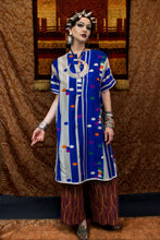 Load image into Gallery viewer, Art Deco Printed Silk Moroccan Cruise Dress
