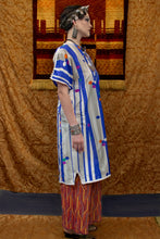 Load image into Gallery viewer, Art Deco Printed Silk Moroccan Cruise Dress
