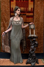 Load image into Gallery viewer, Stunning Flapper ensemble in Art Deco background

