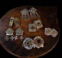 Load image into Gallery viewer, Enamel and Silver Enamel Earring Collection