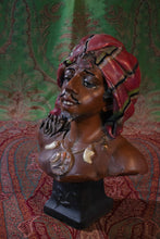 Load image into Gallery viewer, Terracotta Modeled Portrait of a Moor, Austrian late 19th-early 20th century