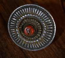 Load image into Gallery viewer, Coral and Silver Tibetan Upcycled Rings