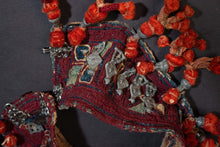 Load image into Gallery viewer, closeup of heavily embroidered banjara collar

