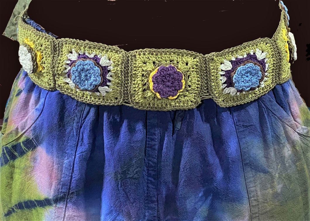 Vintage Style Crocheted Belt