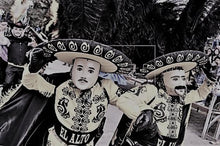 Load image into Gallery viewer, Mexican carnival dancers in traditional costume and masks