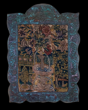 Load image into Gallery viewer, Embroidered Fragment with Fountain 16th c /early 17th c
