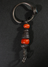 Load image into Gallery viewer, Tibetan Silver and Coral and Turquoise  Earring
