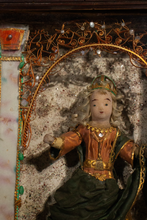 Load image into Gallery viewer, Italian Diorama of Quilled Paper Work, Wax Christ Child
