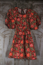 Load image into Gallery viewer, Printed Smock Blouse with Peekaboo Back
