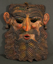 Load image into Gallery viewer, Antique Mexican Barbones Mask
