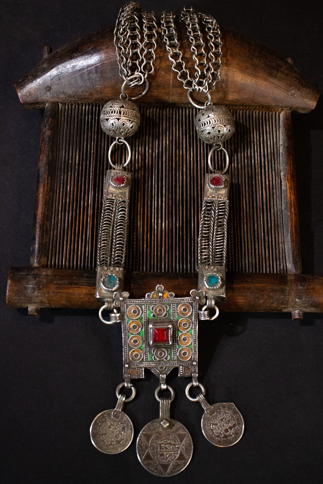 Moroccan Bespoke Enamel Necklace