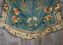 Load image into Gallery viewer, Chinese  Mandarin Powder Blue Silk Antique  Robe with Forbidden Knot Design
