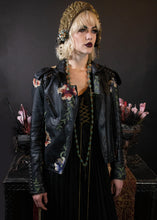 Load image into Gallery viewer, Germanic Black Wool Dress with Embroidery
