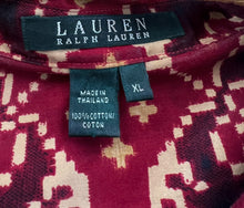 Load image into Gallery viewer, Ralph Lauren Silk Ikat Smock Blouse
