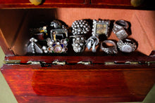 Load image into Gallery viewer, Miniature Korean Wood Jewelry Chest
