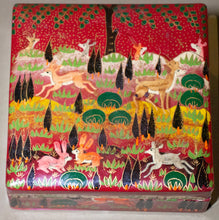 Load image into Gallery viewer, Lacquer Boxed Coaster Set Kashmir

