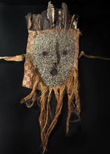 Load image into Gallery viewer, Beaded Ghanaian Ashante Antique  Mask
