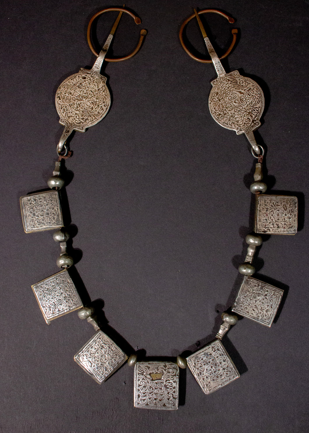 Silver Amulet Necklace with Fibula