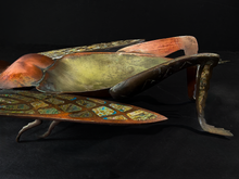 Load image into Gallery viewer, Mid Century Modern Copper, Brass, Bronze and Pewter Cock Roach Server
