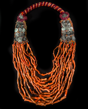 Load image into Gallery viewer, 12 Strand Antique Rare Moroccan  Branch Coral Necklace

