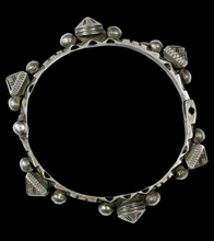 Load image into Gallery viewer, Tuareg Silver Bracelet with Enameling
